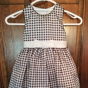 Perfectly Sleeveless Black & White Gingham Dress Size 5